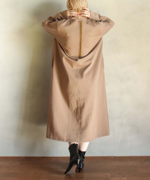 「BITTOKO」 長袖ワンピース FREE パープル レディース_画像9