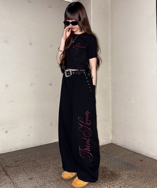 ATMARK ワイドパンツ スウェットパンツ ジャージ 「2サイズ展開