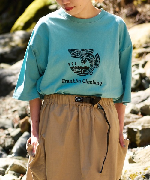 「Franklin Climbing」 半袖Tシャツ M サックスブルー メンズ_画像2