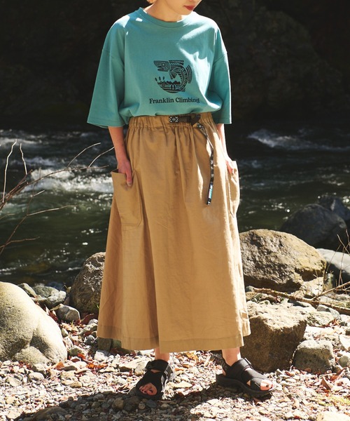 「Franklin Climbing」 半袖Tシャツ M サックスブルー メンズ_画像4