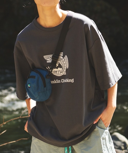 「Franklin Climbing」 半袖Tシャツ M サックスブルー メンズ_画像8