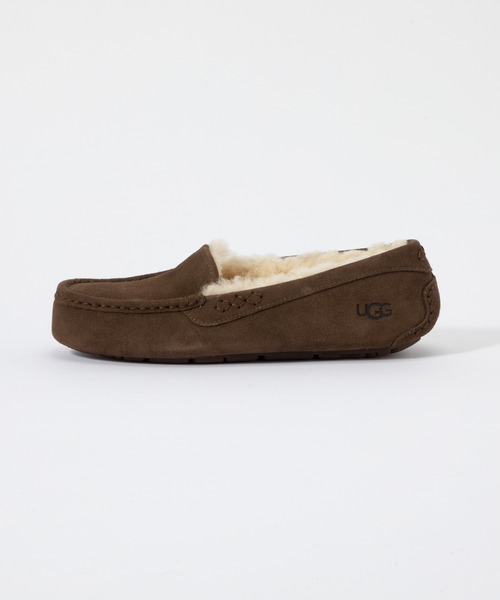【UGG】グレー モカシン　22cm UGG Australia（アグオーストラリア） 「UGG」 モカシンシューズ 22cm
