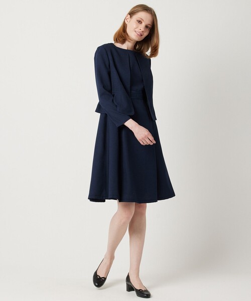 TOCCA（トッカ） ノーカラージャケット 0 ネイビー レディース