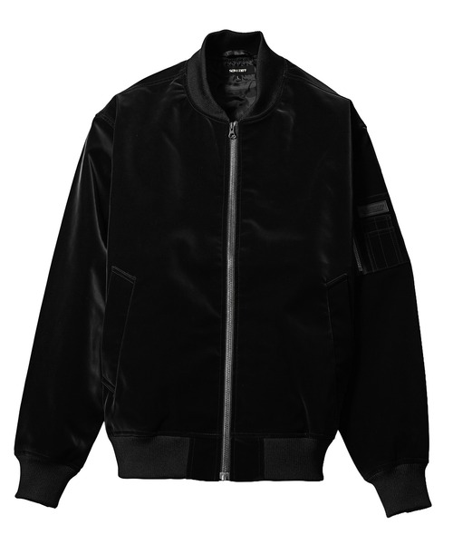ベルベット　ma1 SOMEDIFF（サムディフ） ma1 ma-1 ベルベットPUMA-1 ジャケット メンズ