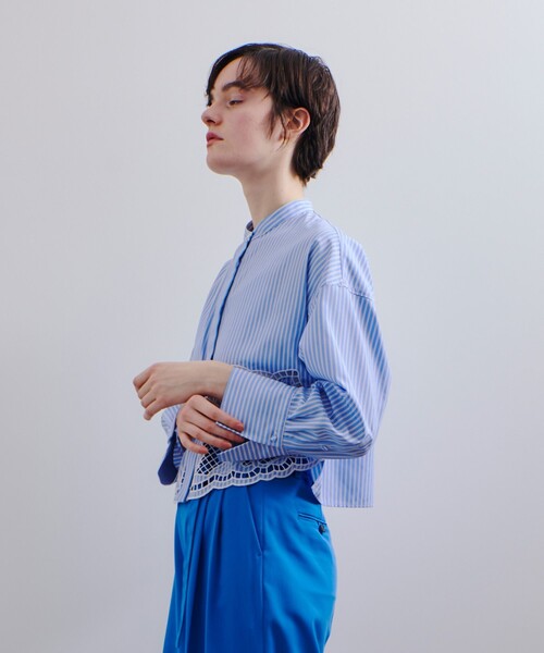 「allureville」 長袖ブラウス 2 ホワイト レディースの画像