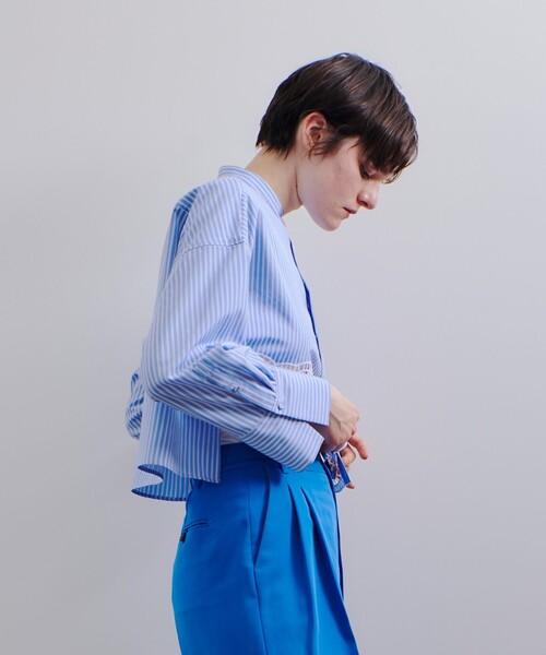 「allureville」 長袖ブラウス 2 ホワイト レディースの画像