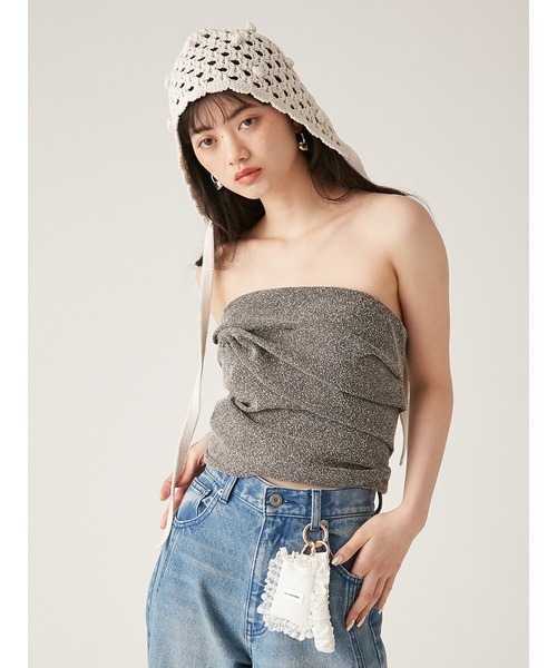 「LILY BROWN」 コルセット ONE SIZE ベージュ レディースの画像