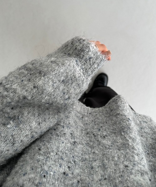 「callautia」 長袖ニット MEDIUM チャコール レディース_画像2