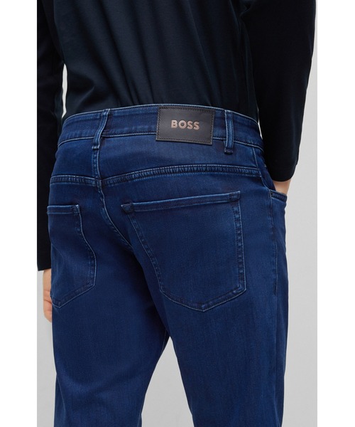 「BOSS」 スキニーデニムパンツ 31 ダークインディゴブルー メンズの画像