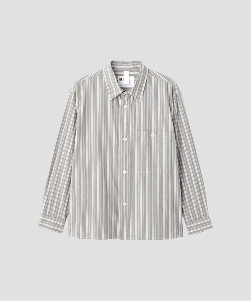 「MHL.」 長袖シャツ MEDIUM グレー メンズの画像