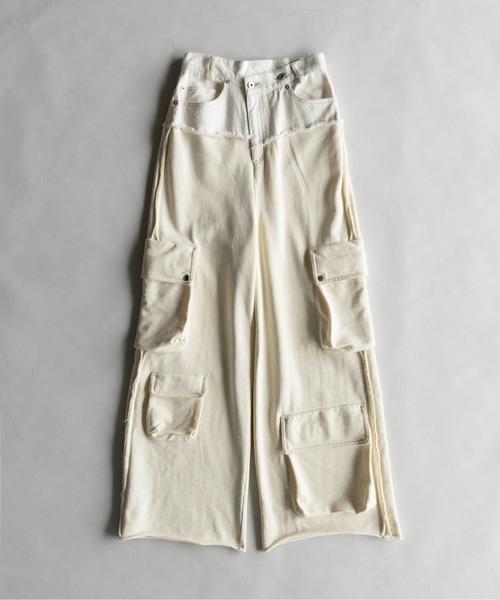 「MAISON SPECIAL」 スウェットパンツ 36 ブルー レディースの画像