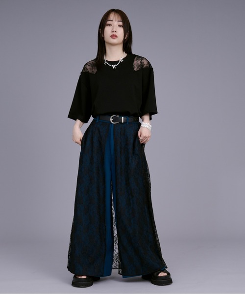 「Ellno Loset」 7分袖Tシャツ SMALL オフホワイト メンズ_画像3