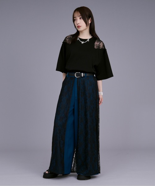 「Ellno Loset」 7分袖Tシャツ SMALL オフホワイト メンズ_画像4