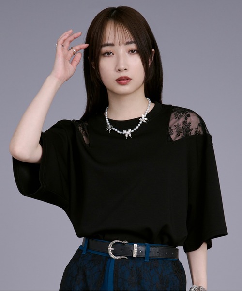 「Ellno Loset」 7分袖Tシャツ SMALL オフホワイト メンズ_画像5