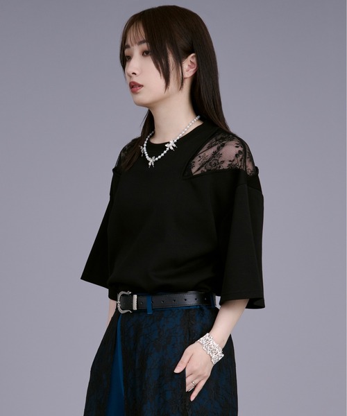 「Ellno Loset」 7分袖Tシャツ SMALL オフホワイト メンズ_画像6