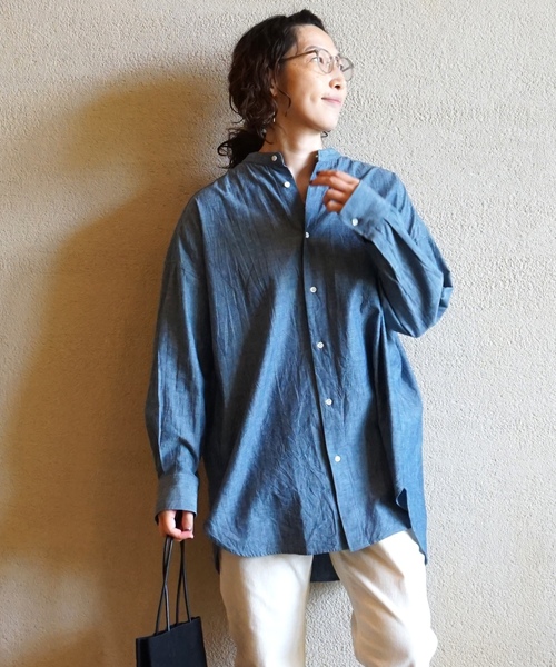 「JOURNAL STANDARD LUXE」 長袖ブラウス - ホワイト レディース_画像3