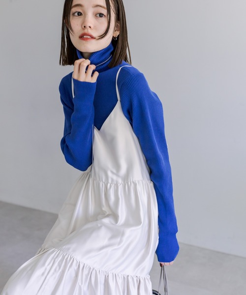 「mystic」 キャミソールワンピース 1 チャコールグレー レディース_画像9