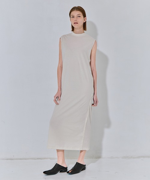 【新品未使用タグ付】ATON ノースリーブワンピース ATON（エイトン） ワンピース 「ATON/エイトン」FRESCA NUBUCK TANK