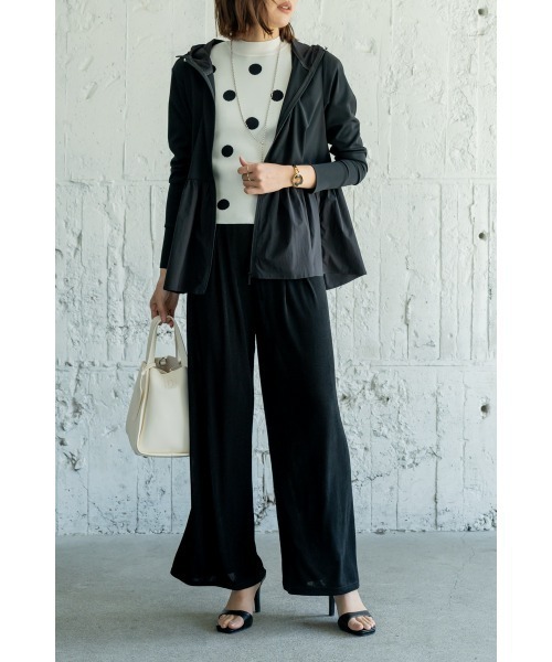 「M.deux」 ノースリーブニット MEDIUM ブラック レディース_画像5