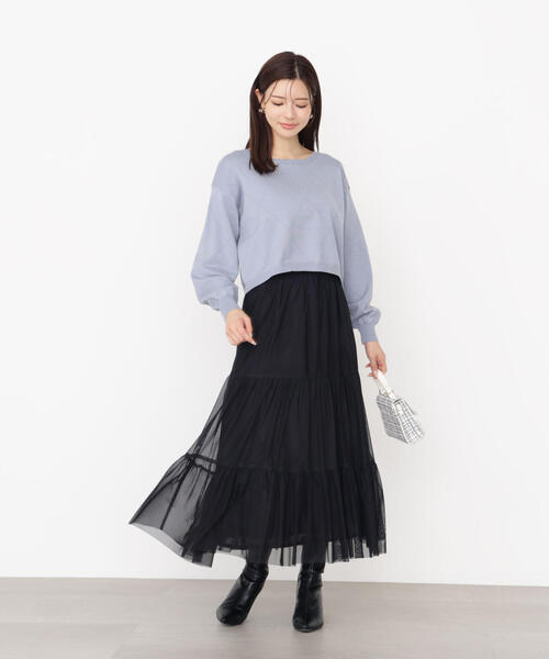 「PROPORTION BODY DRESSING」 フレアスカート MEDIUM ホワイト系その他 レディース_画像3