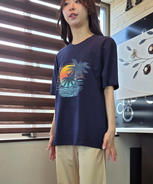 Loco Ocean（ロコオーシャン） tシャツ 半袖 レトロサンセット