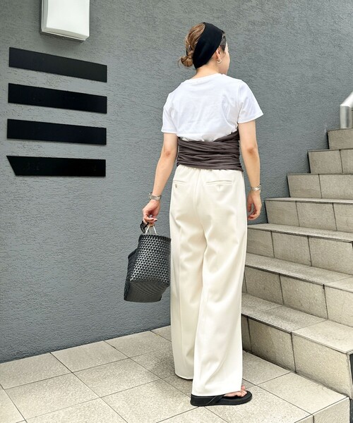 「Rie Miller」 ニットボレロ 38 チャコールグレー レディース_画像3