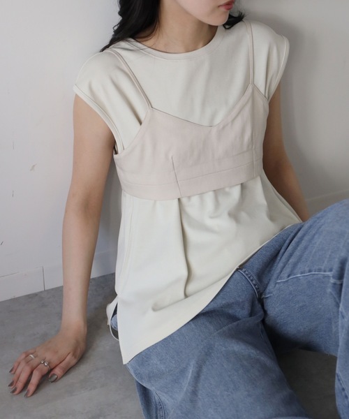 YENNA tシャツ チビブラ＋タンクトップ / ビスチェ / ブラビスチェ