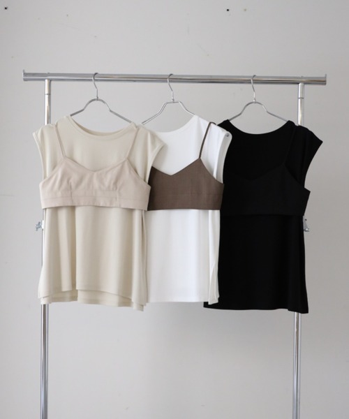 YENNA tシャツ チビブラ＋タンクトップ / ビスチェ / ブラビスチェ