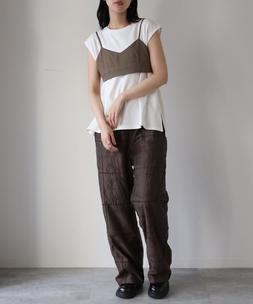 YENNA tシャツ チビブラ＋タンクトップ / ビスチェ / ブラビスチェ