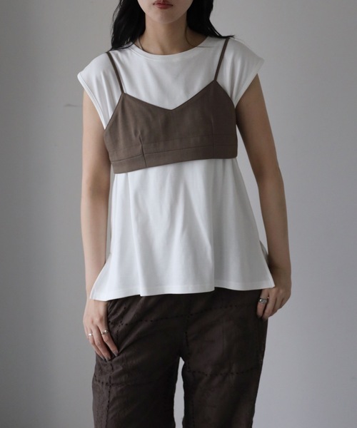 YENNA tシャツ チビブラ＋タンクトップ / ビスチェ / ブラビスチェ