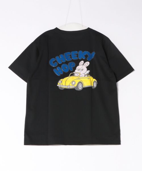 tシャツ 半袖 「うさぎキャラ×バックプリント」Tシャツ／ストリート