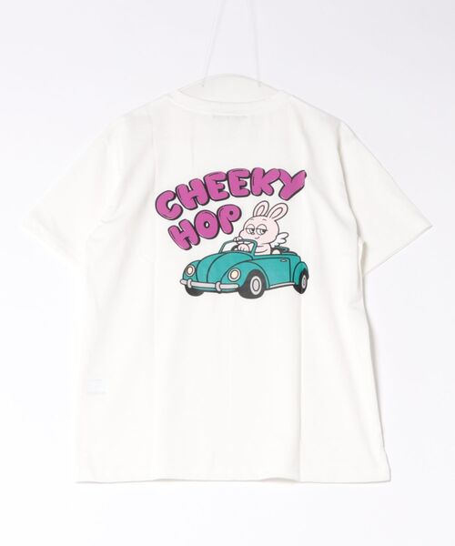 tシャツ 半袖 「うさぎキャラ×バックプリント」Tシャツ／ストリート