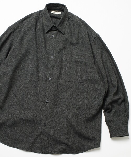 「FREAK'S STORE」 長袖シャツ SMALL ブラウン メンズ_画像4