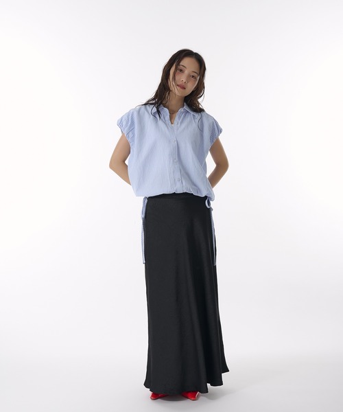 「MUHET」 ロングスカート SMALL アイボリー レディース_画像4