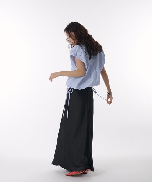 「MUHET」 ロングスカート SMALL アイボリー レディース_画像5