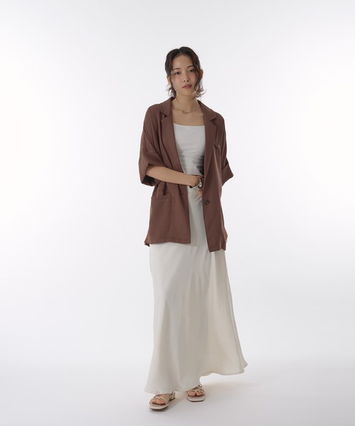 「MUHET」 ロングスカート SMALL アイボリー レディース_画像8