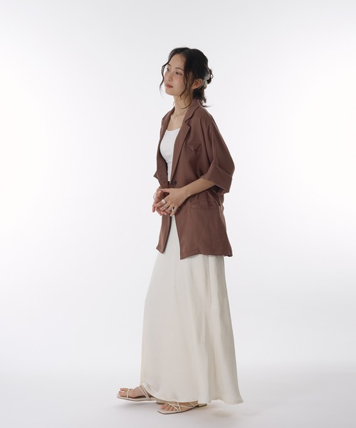 「MUHET」 ロングスカート SMALL アイボリー レディース_画像9
