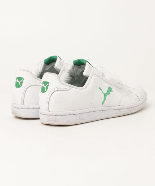 「PUMA」 ローカットスニーカー 25.5cm ホワイト×グリーン メンズ_画像2