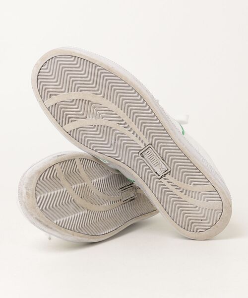 「PUMA」 ローカットスニーカー 25.5cm ホワイト×グリーン メンズ_画像3
