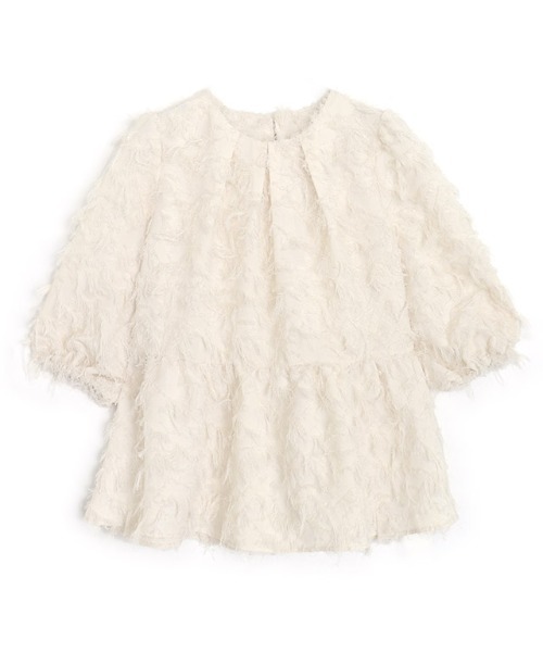 「Pierrot」 長袖ブラウス M ピンクベージュ レディース_画像3