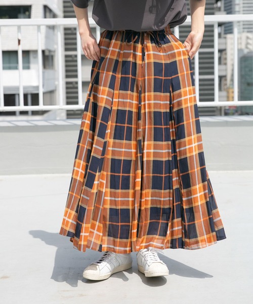 「ITEMS URBANRESEARCH」 フレアスカート FREE ブラウン レディース_画像2