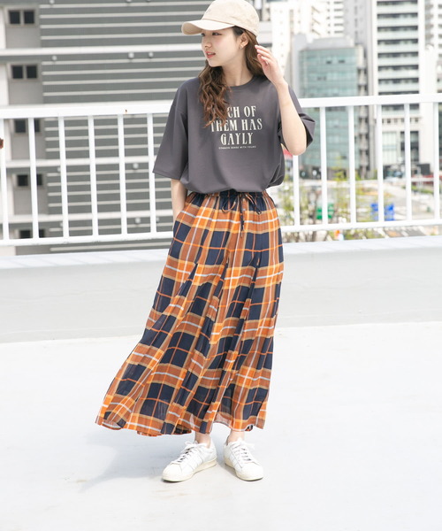 「ITEMS URBANRESEARCH」 フレアスカート FREE ブラウン レディース_画像5
