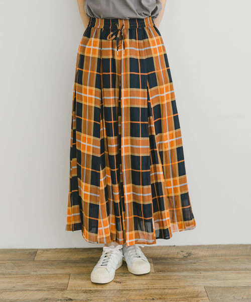 「ITEMS URBANRESEARCH」 フレアスカート FREE ブラウン レディース_画像7