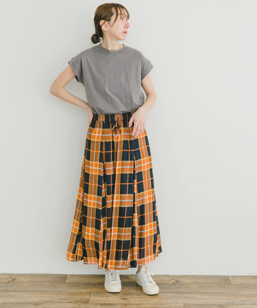 「ITEMS URBANRESEARCH」 フレアスカート FREE ブラウン レディース_画像8