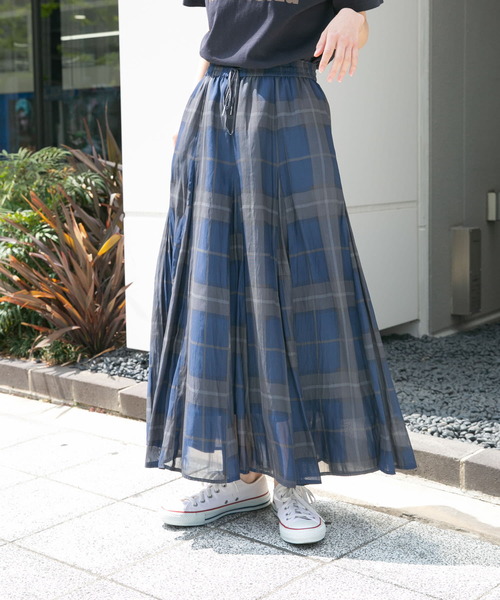 「ITEMS URBANRESEARCH」 フレアスカート FREE ブラウン レディース_画像9