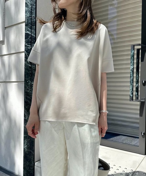 「Emma Taylor」 半袖カットソー FREE チャコールグレー レディース_画像4