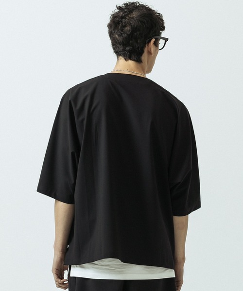 「SLICK」 半袖シャツ 1 チャコールグレー メンズ_画像9