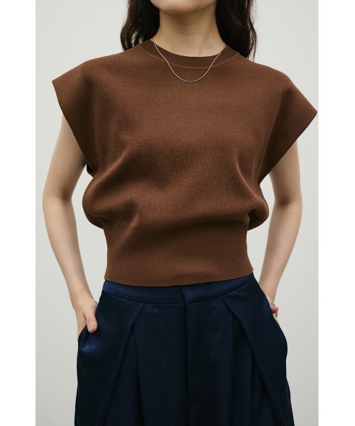 「STYLEMIXER」 半袖ニット FREE レッド レディース_画像3