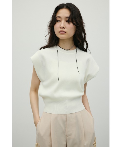 「STYLEMIXER」 半袖ニット FREE レッド レディース_画像5
