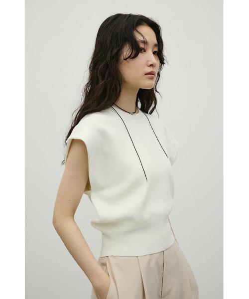 「STYLEMIXER」 半袖ニット FREE レッド レディース_画像7